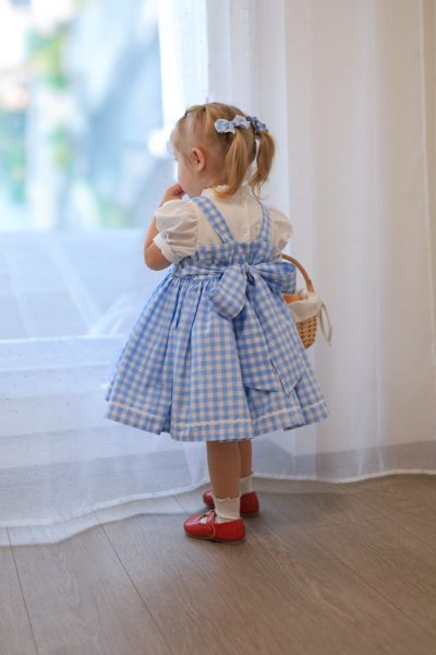 Dorothy Inspired Blue Gingham Baby Dress