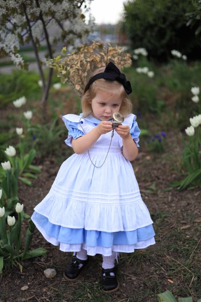 Alice in Wonderland Inspired Blue Dress for Girls