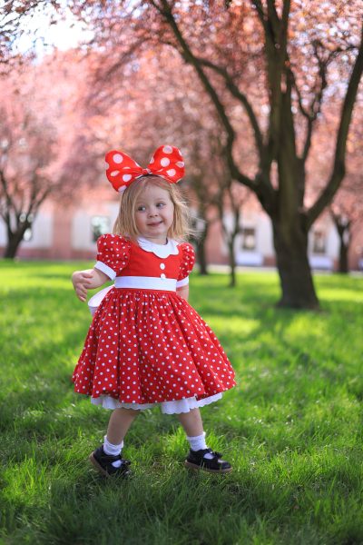Minnie Dress for Girls - Birthday Baby Shower Dress