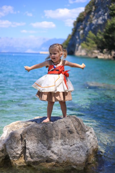 Moana Inspired Dress for Girls – Beach Princess Dress for Toddler