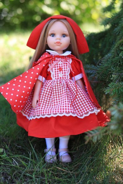 Little Red Riding Hood Doll Outfit for Paola Reina 32 cm
