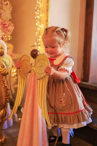 Fantasy Gingerbread Dress – Christmas Dress for Girls