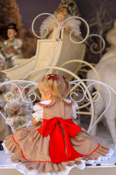 Christmas Gingerbread Dress for Girls – Holiday Dress