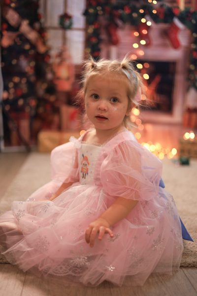 Pink Nutcracker Princess Baby Dress